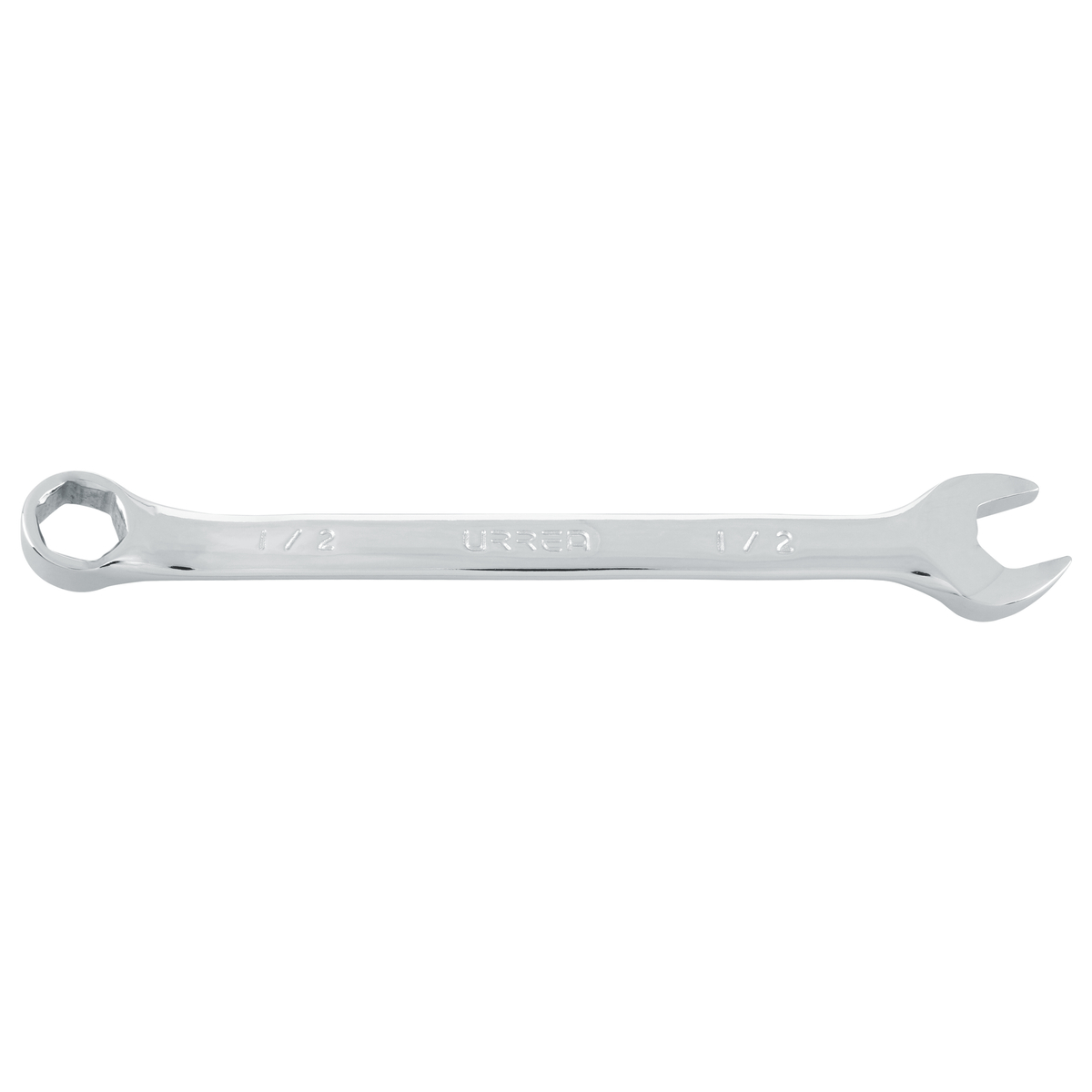 Llave combinada pulido espejo en pulgadas, 6 puntas, 1/2" Urrea