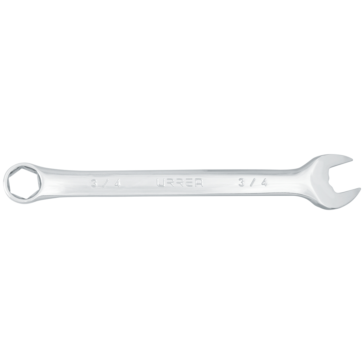 Llave combinada pulido espejo en pulgadas, 6 puntas, 3/4" Urrea