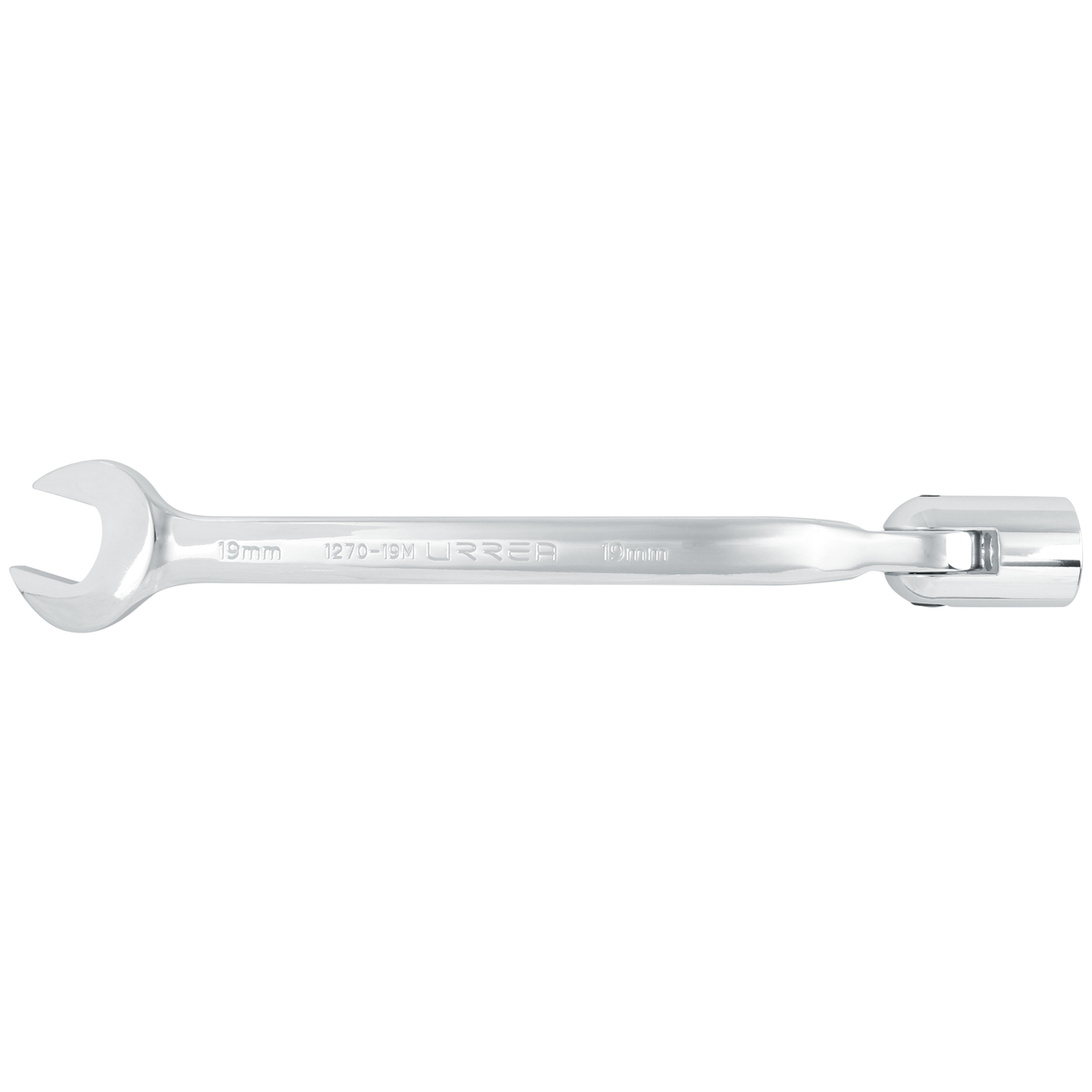 Llave combinada flexible pulido espejo métrica, 12 puntas, 19 mm Urrea
