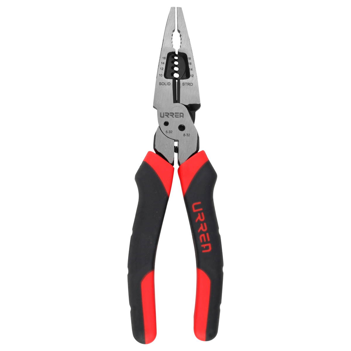 Pinza multipropósitos con mango bimaterial de 8" punta larga Urrea
