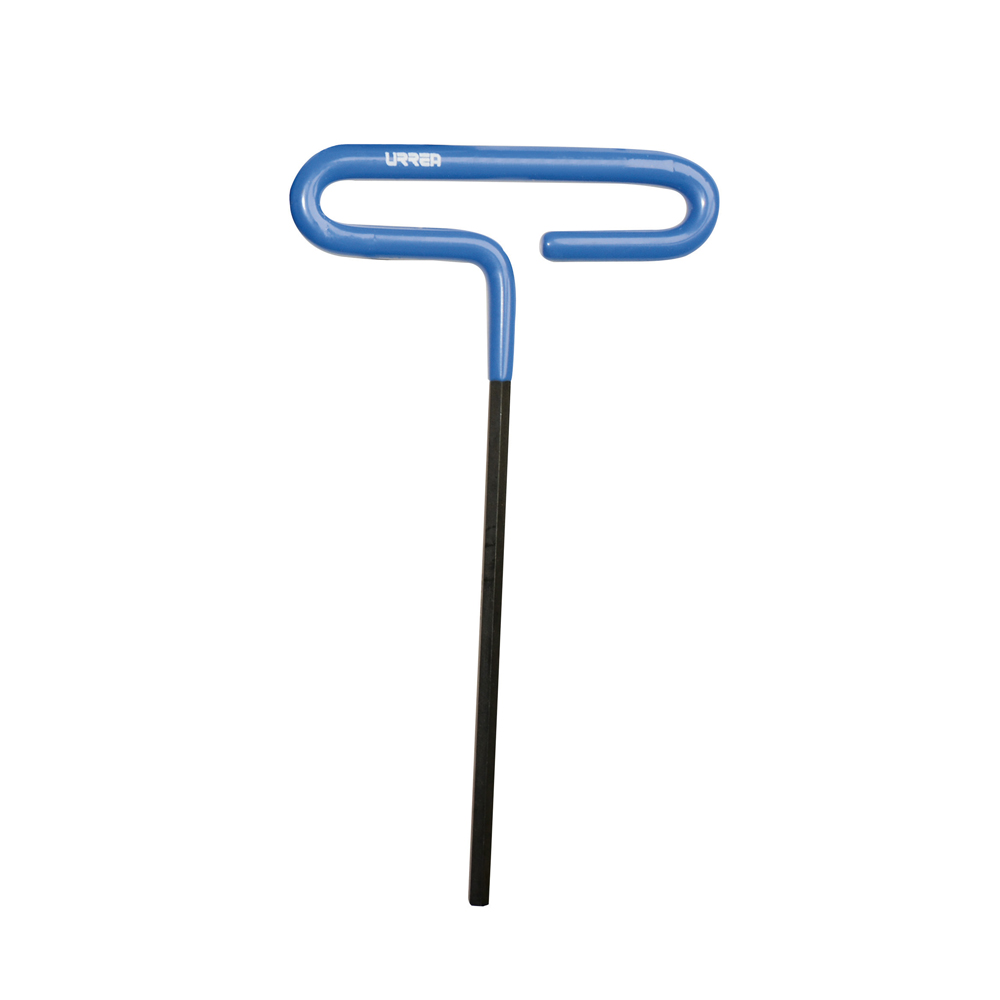 Llave hexagonal corta tipo "T" mango de vinil, métrica, 6 mm Urrea