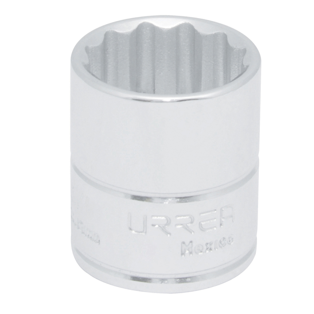 Dado cuadro de 3/8", 12 puntas, en pulgadas, 19/32" Urrea