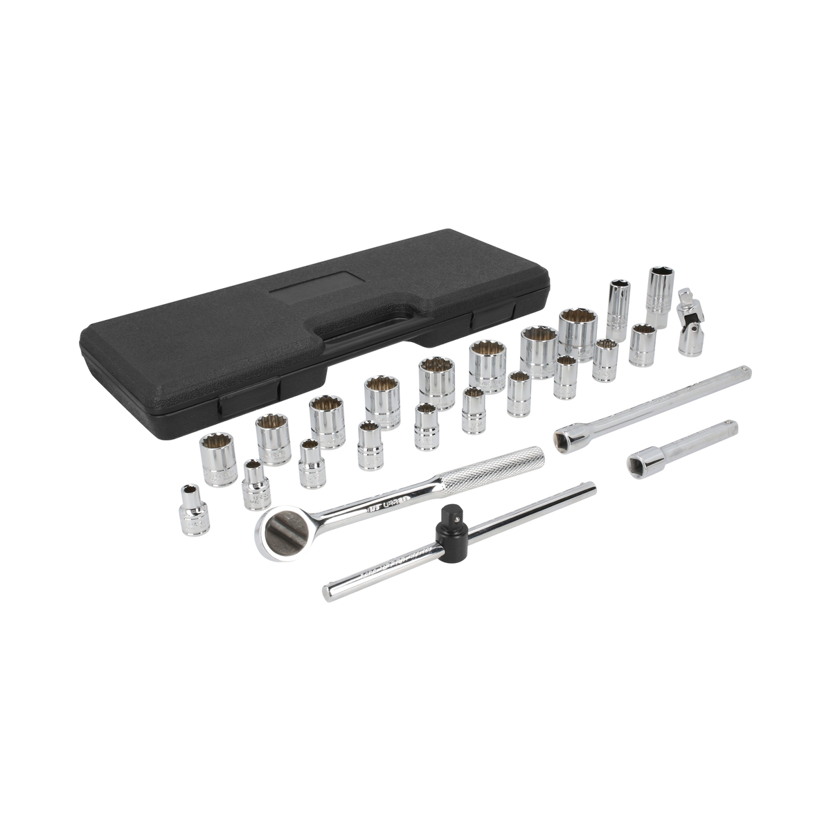 Juego de dados y accesorios cuadro de 1/2" en pulgadas, 25 piezas Urrea