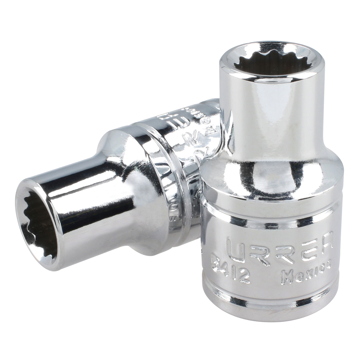 Dado cuadro de 1/2", 12 puntas, en pulgadas, 3/8" Urrea