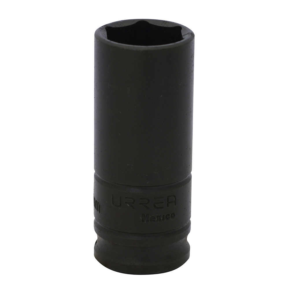 Dado de impacto largo cuadro de 3/8", 6 puntas, métrico, 19 mm Urrea