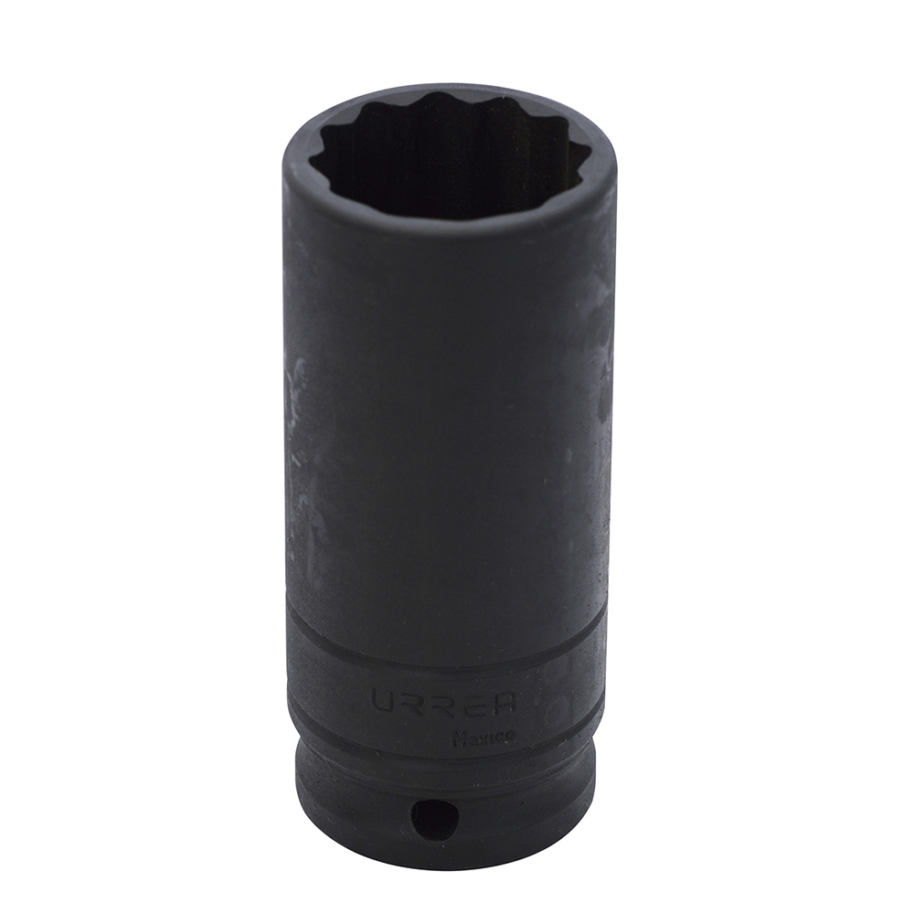 Dado de impacto largo cuadro de 1/2", 12 puntas, en pulgadas, 1-1/4" Urrea