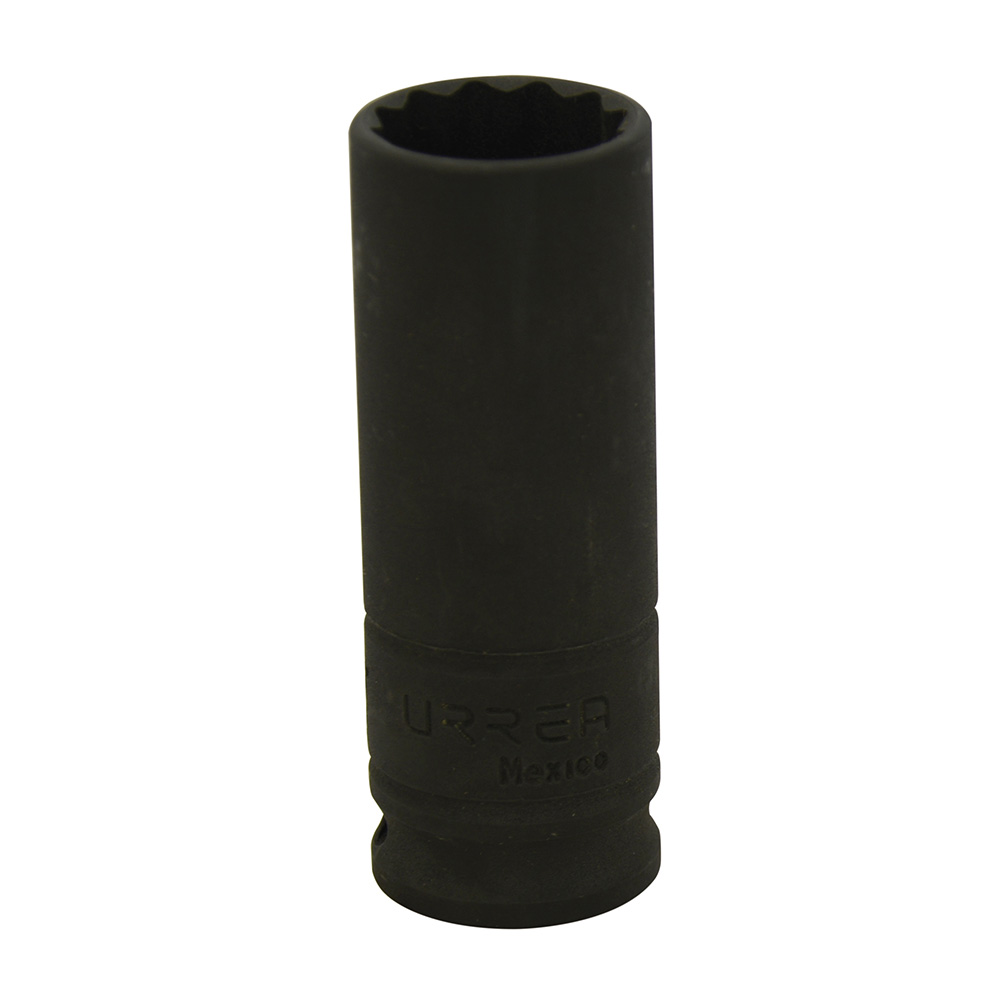Dado de impacto largo cuadro de 3/8", 12 puntas, en pulgadas, 5/8" Urrea
