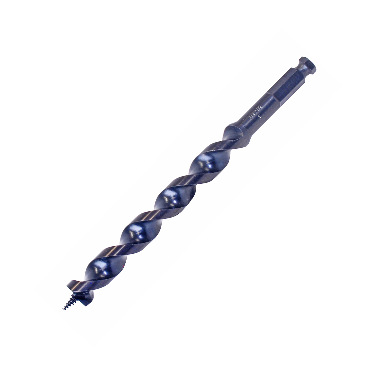 Broca para madera de acero al carbono tipo gusano 1" zanco de 1/2" Urrea