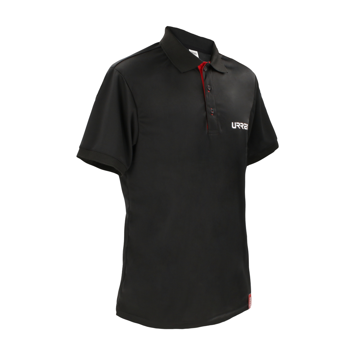 Playera tipo polo dry fit para caballero color negro talla M Urrea