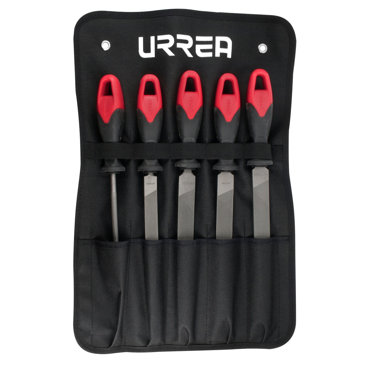 Juego de limas combinadas con mango bimaterial, 5 piezas Urrea