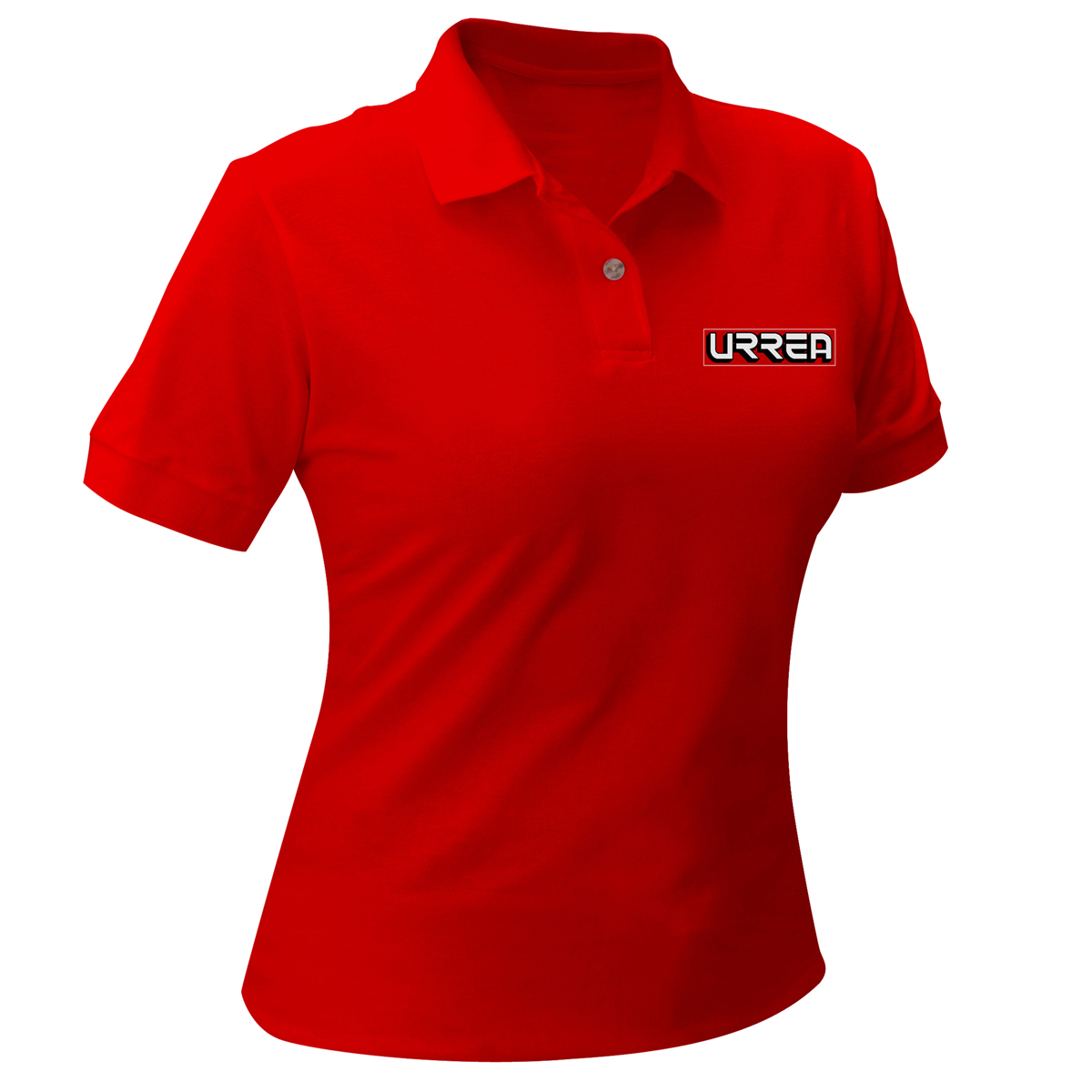 Playera tipo polo para dama color rojo talla M Urrea