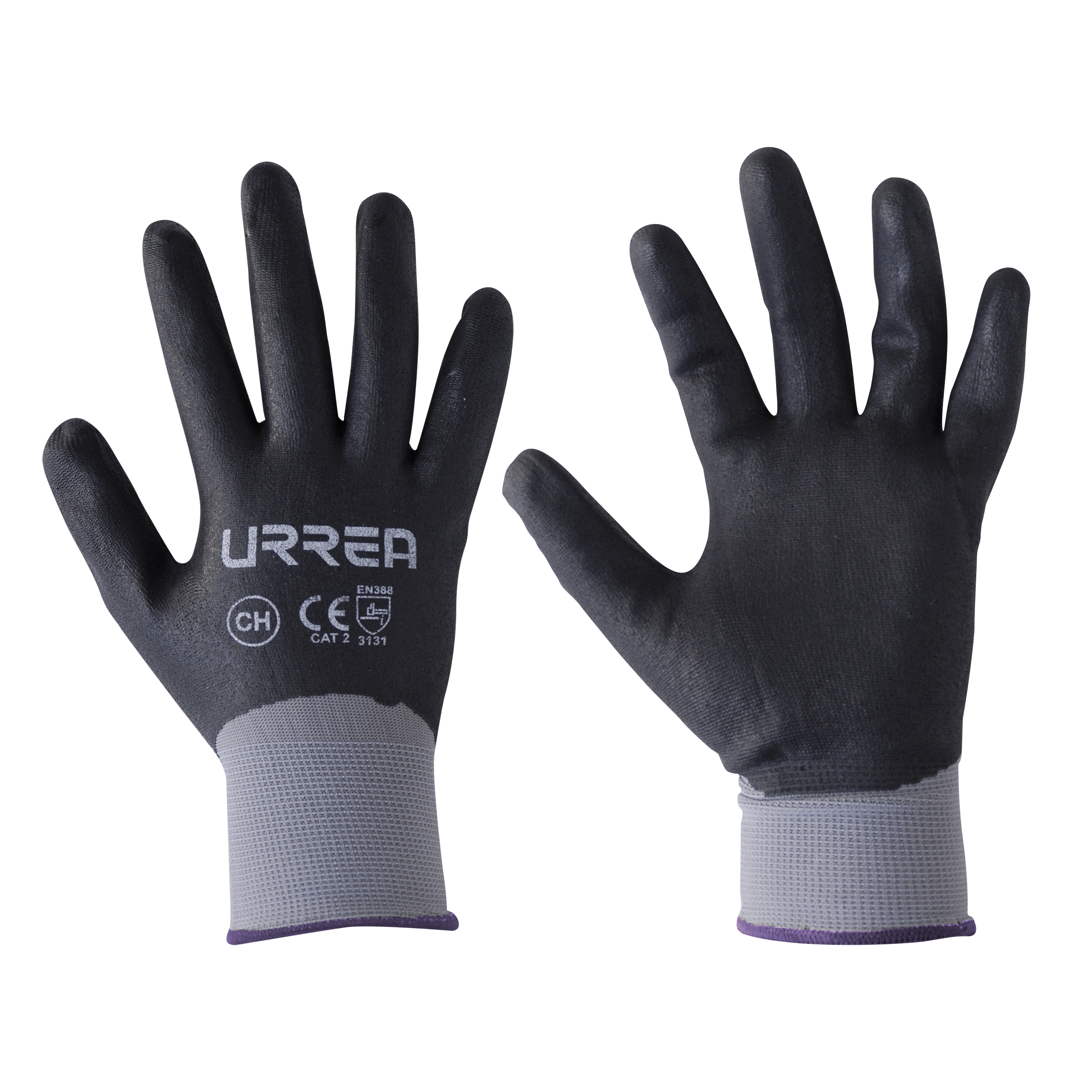 Guantes de nailon con recubrimiento de nitrilo espumoso CH Urrea