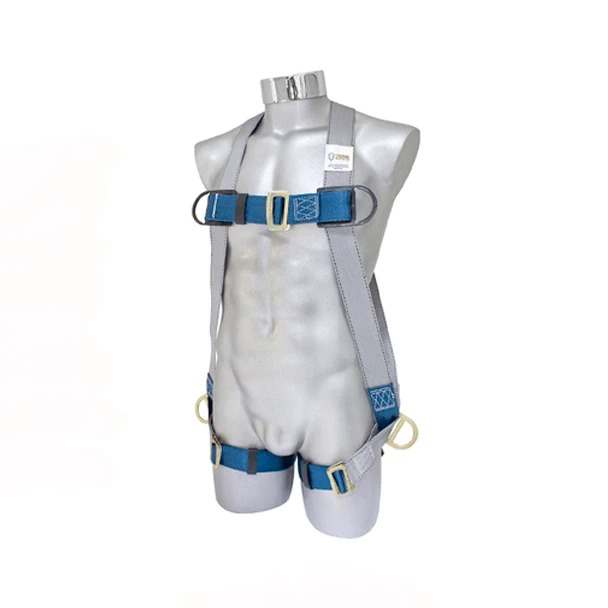 Arnés de Cuerpo Completo 3 Puntos de Ajuste Azul con Gris Safety WS10-3P
