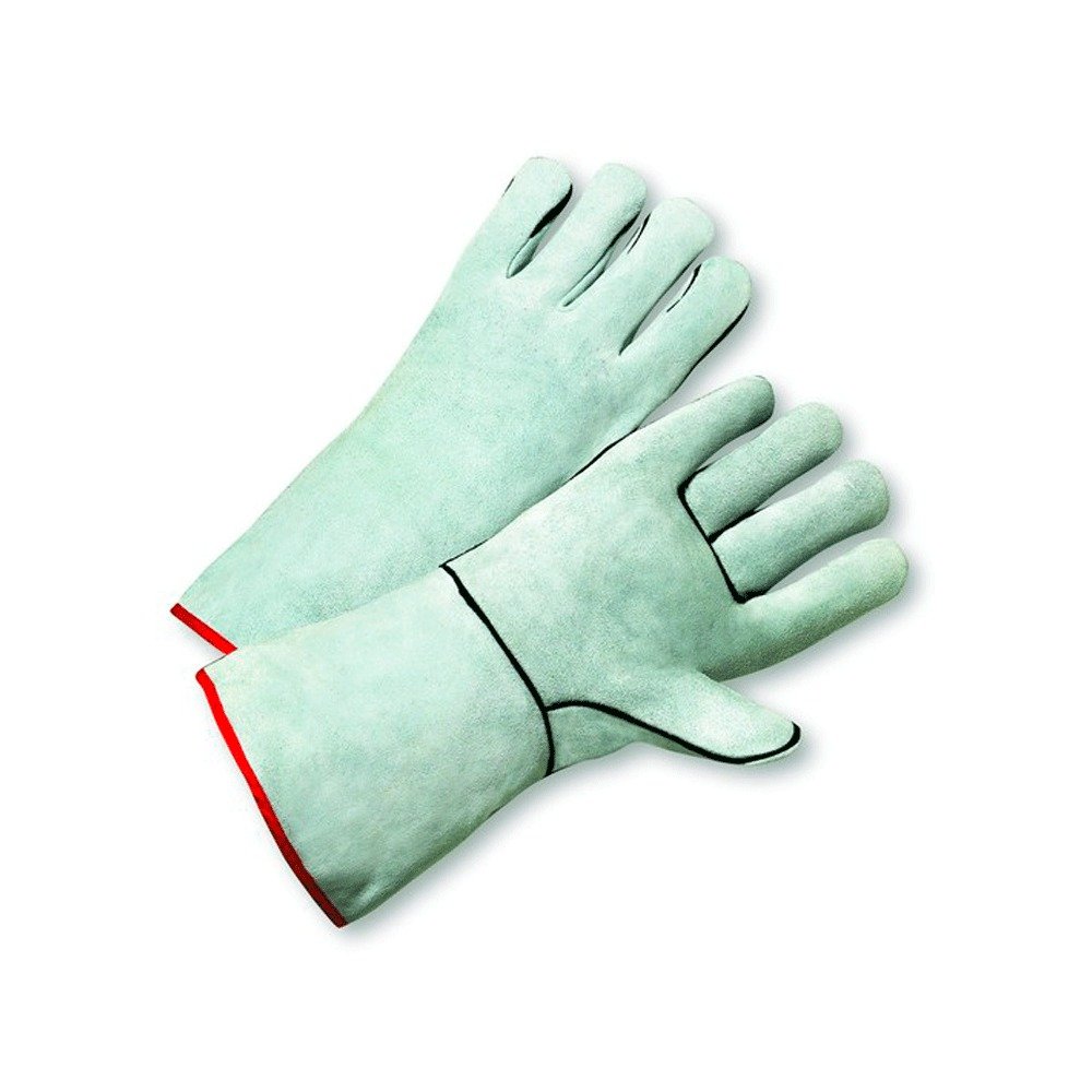 Guante de Soldadura con Pulgar de Ala de 13.5 In de Largo de Cuero Gris WEST CHESTER 930
