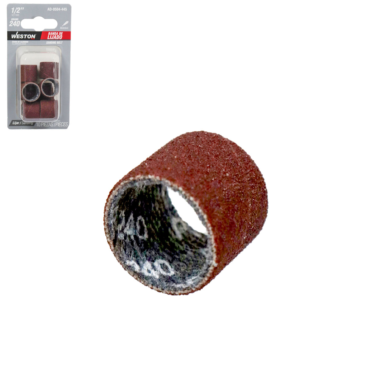 BANDA DE LIJADO 1/2" GRANO 240