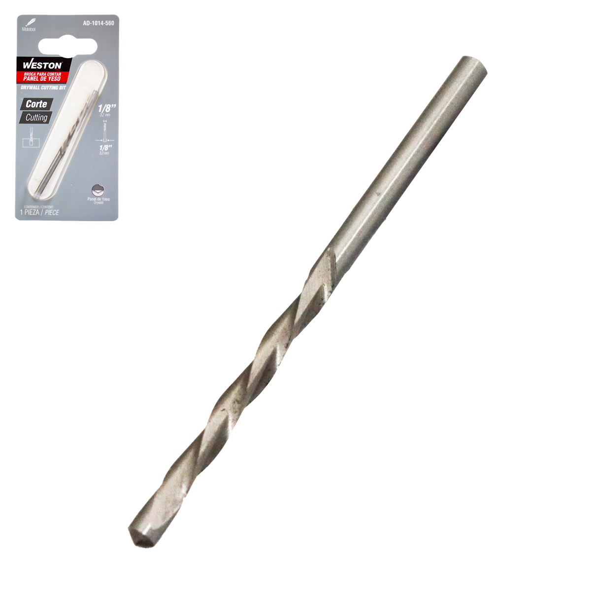BROCA PARA CORTAR PANEL DE YESO 1/8"