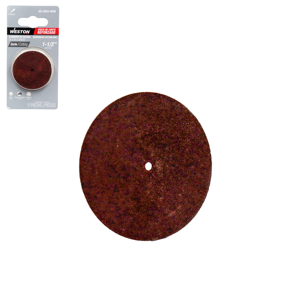DISCO DE CORTE REFORZADO 1-1/2"