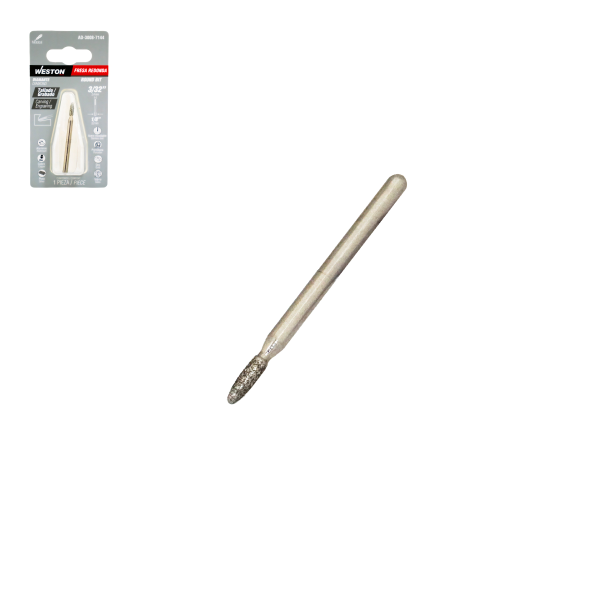 FRESA REDONDA DE DIAMANTE 3/32"