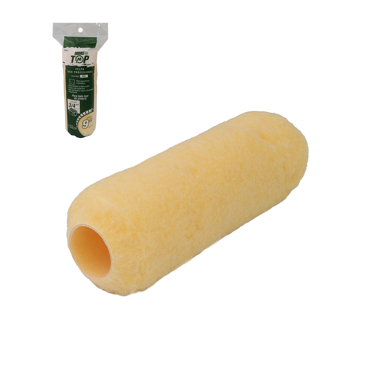 FELPA TOP USO PROFESIONAL 9" X 3/4" (Precio x Pieza - Emp. c/12 piezas)