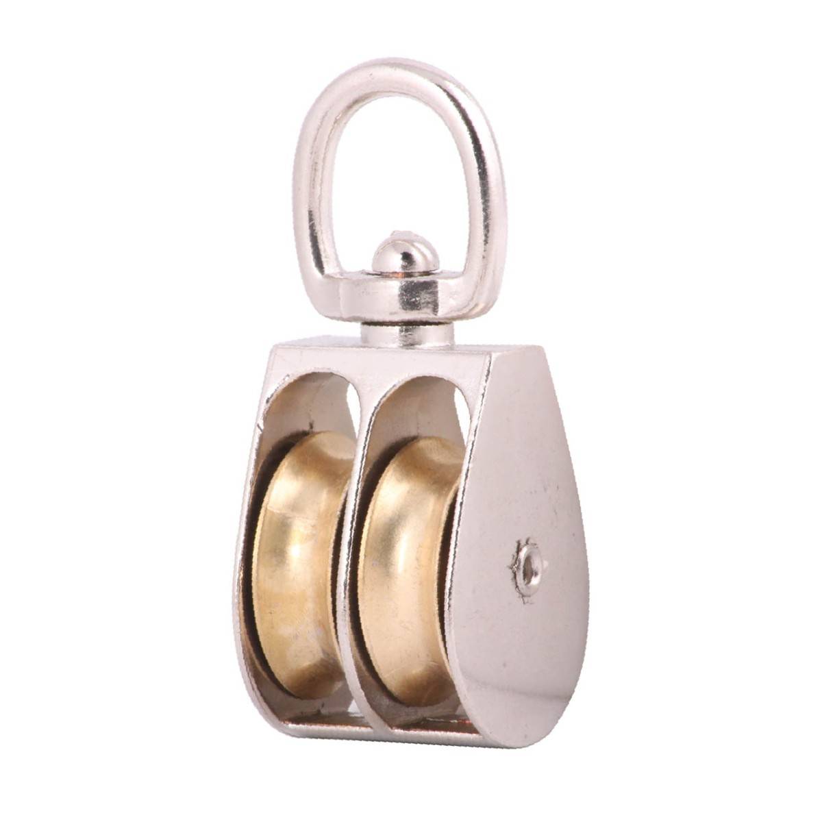 GARRUCHA GIRATORIA DOBLE ZINC 1" (Precio x Pza - Caja c/10 pzas)