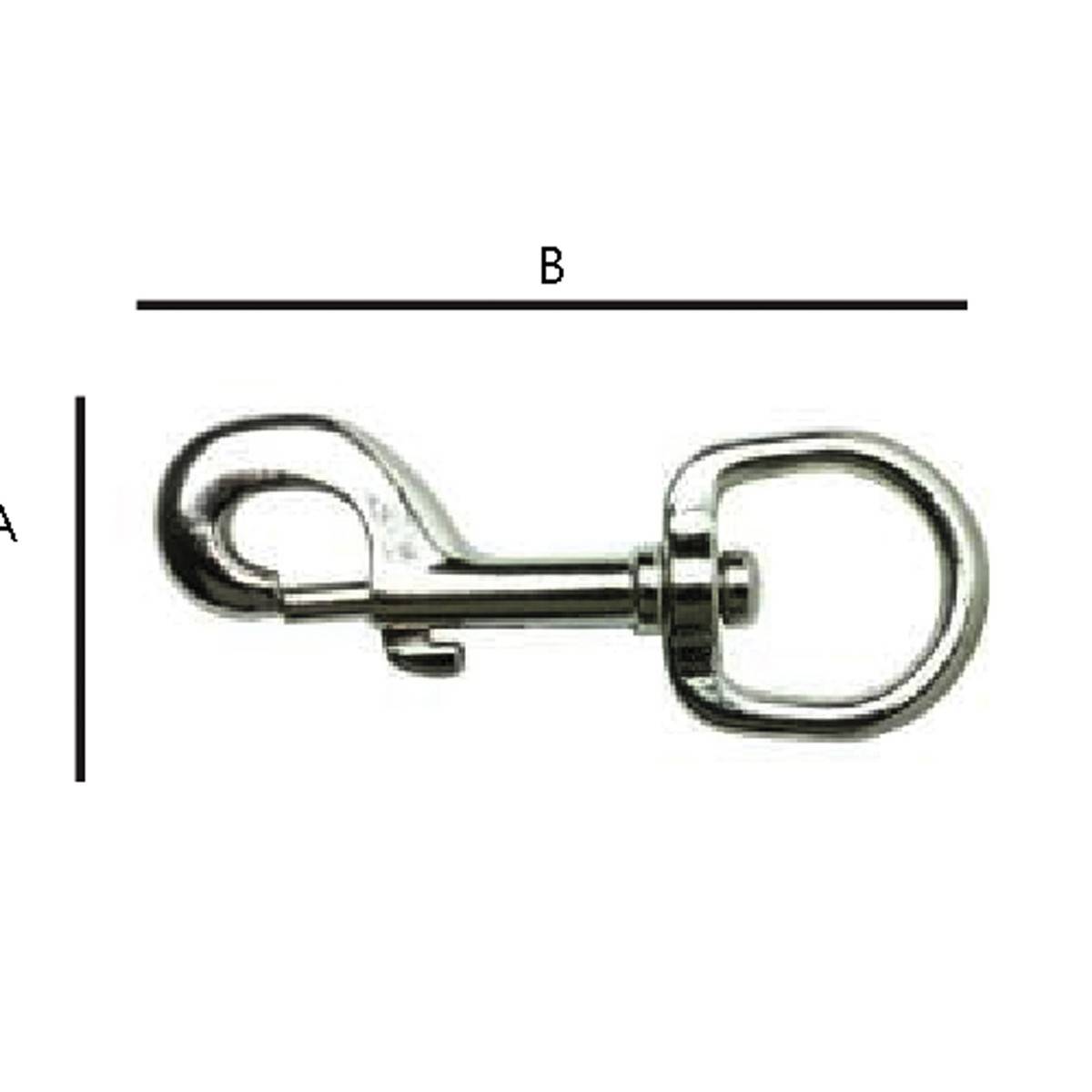 BANDOLA C/GANCHO NIQUELADO 1/2"  (Precio X Pieza - Empaque C/2 pzas)