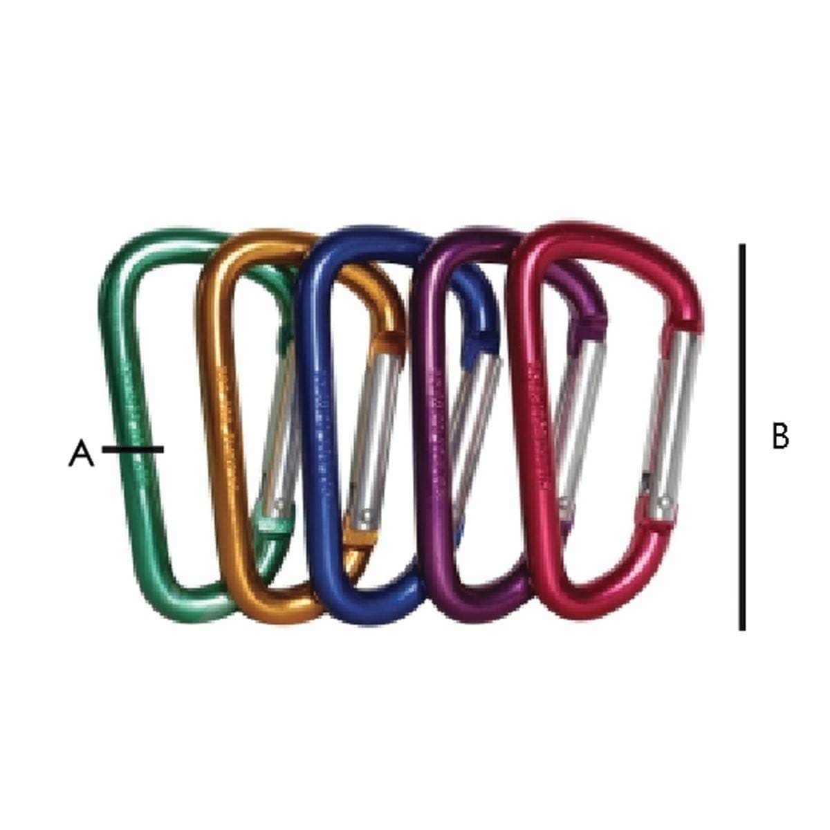 GANCHO RAPIDO DE ALUMINIO TIPO "D" 6MMX60MM  (Precio X Pieza - Empaque C/2 pzs)
