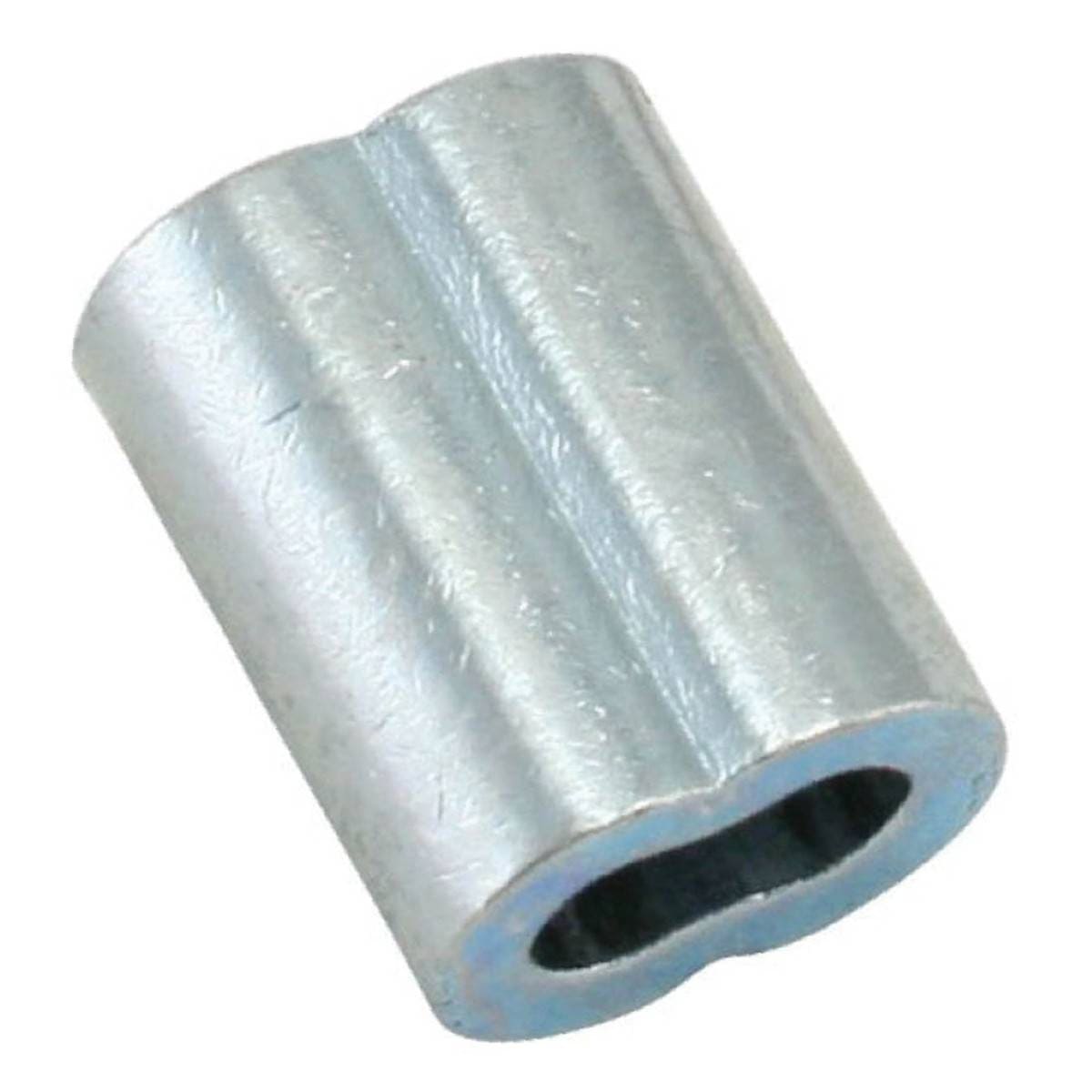 CASQUILLO DE ALUMINIO DOBLE 1/4" (Precio X Pieza - Empaque C/50 pzs)