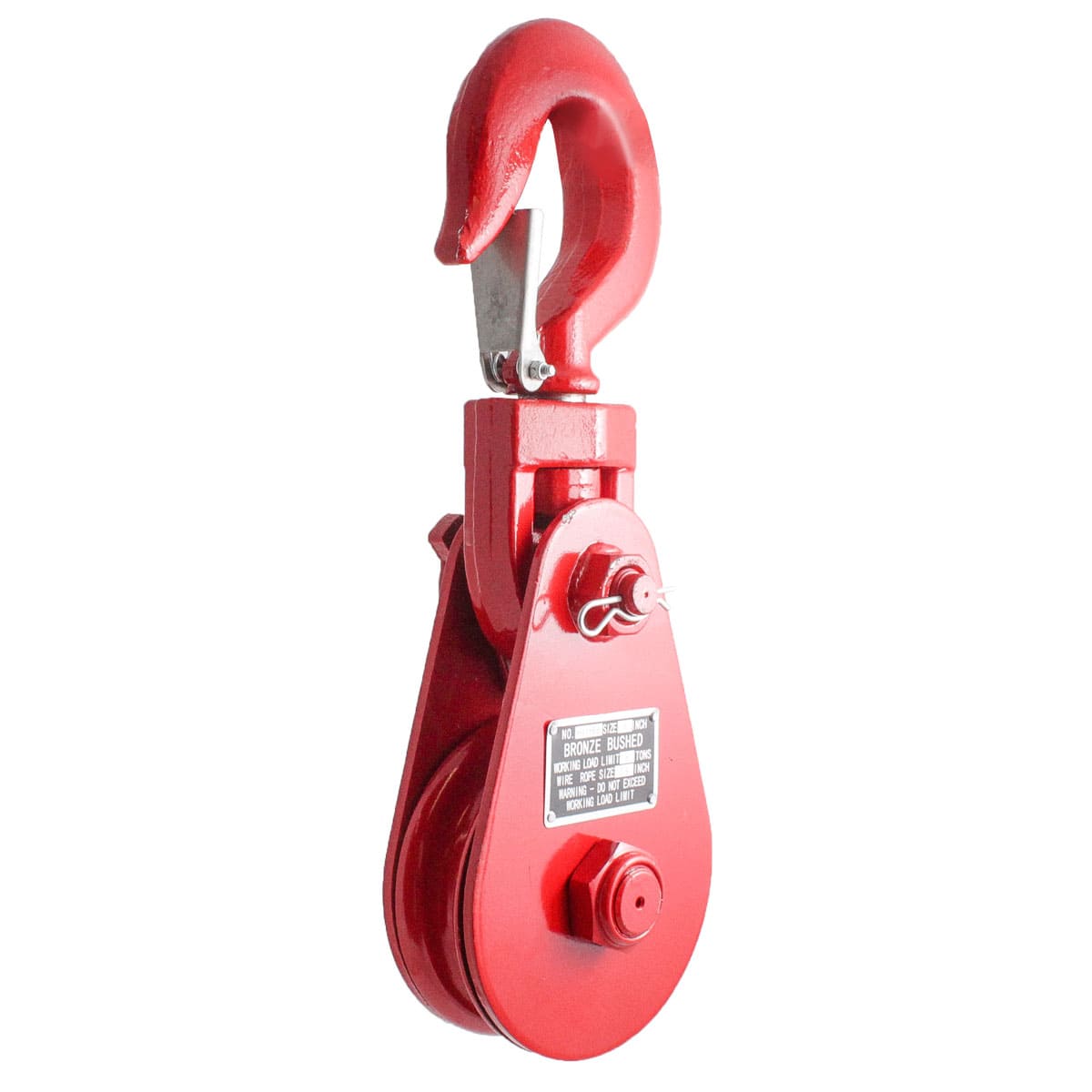 PASTECA GIRATORIA 4T-4.5" C/GANCHO ROJA 1/2"