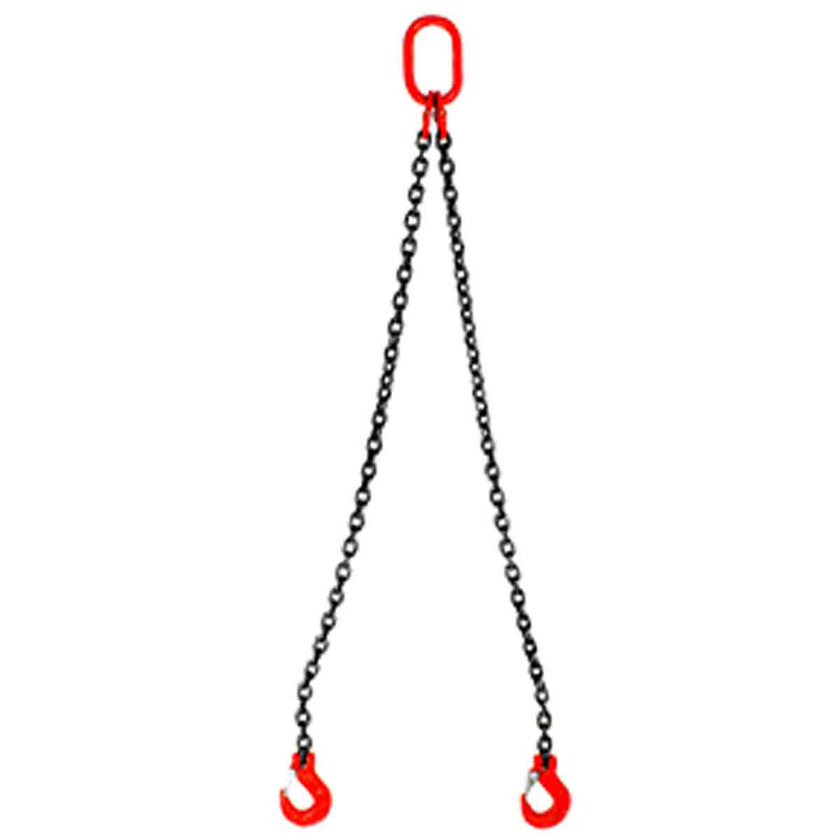 ESLINGA DE CADENA 3/8" G80 6M DOBLE GANCHO TRABA