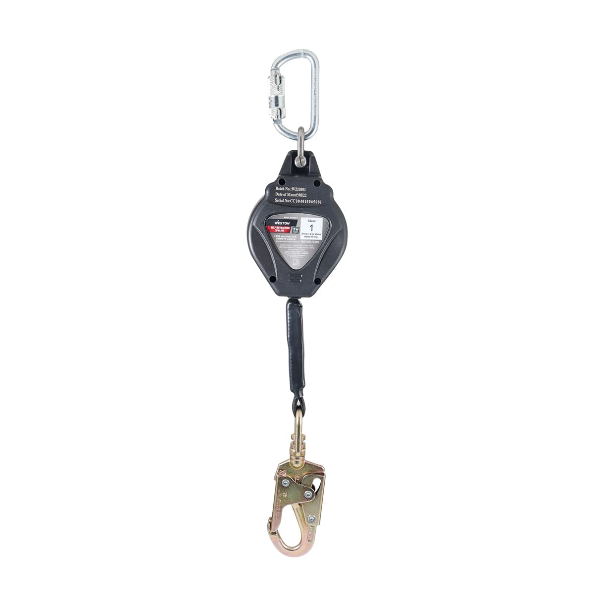 LINEA DE VIDA AUTORETRACTIL DE 3M 140KG (ANSI)