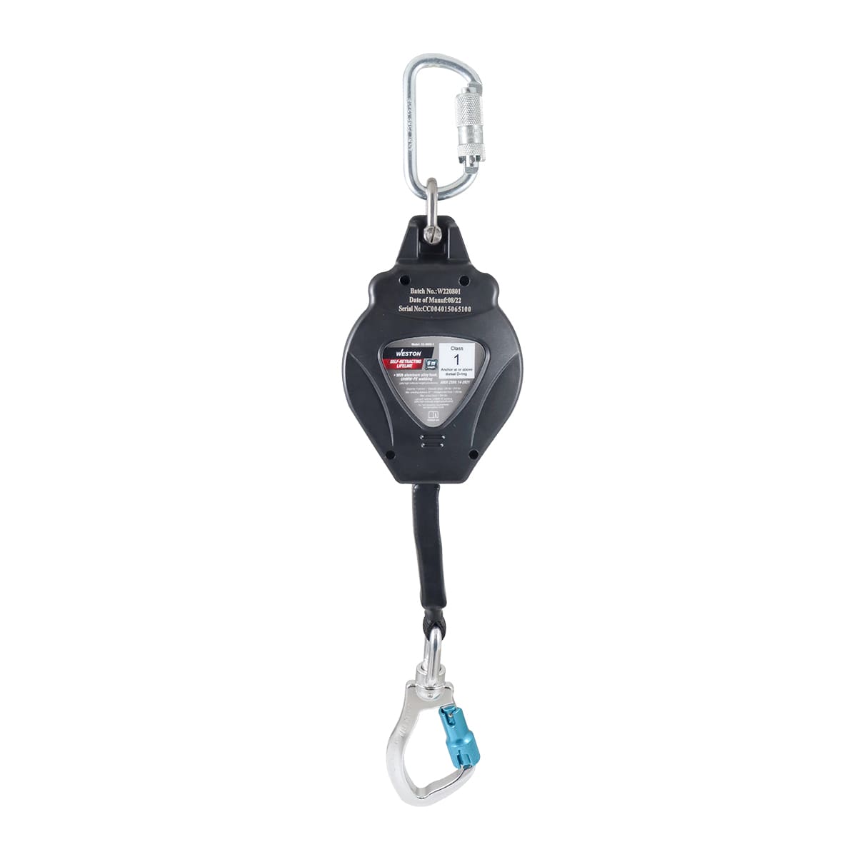 LINEA DE VIDA AUTORETRACTIL DE 6M 140KG (ANSI)