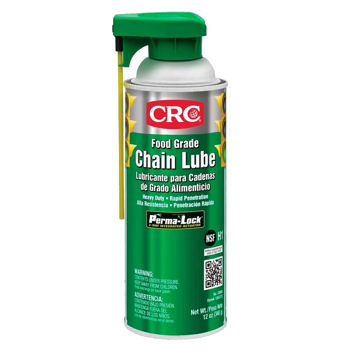 AEROSOL LUBRICANTE DE CADENA DE GRADO ALIMENTARIO, 12 ONZAS,
