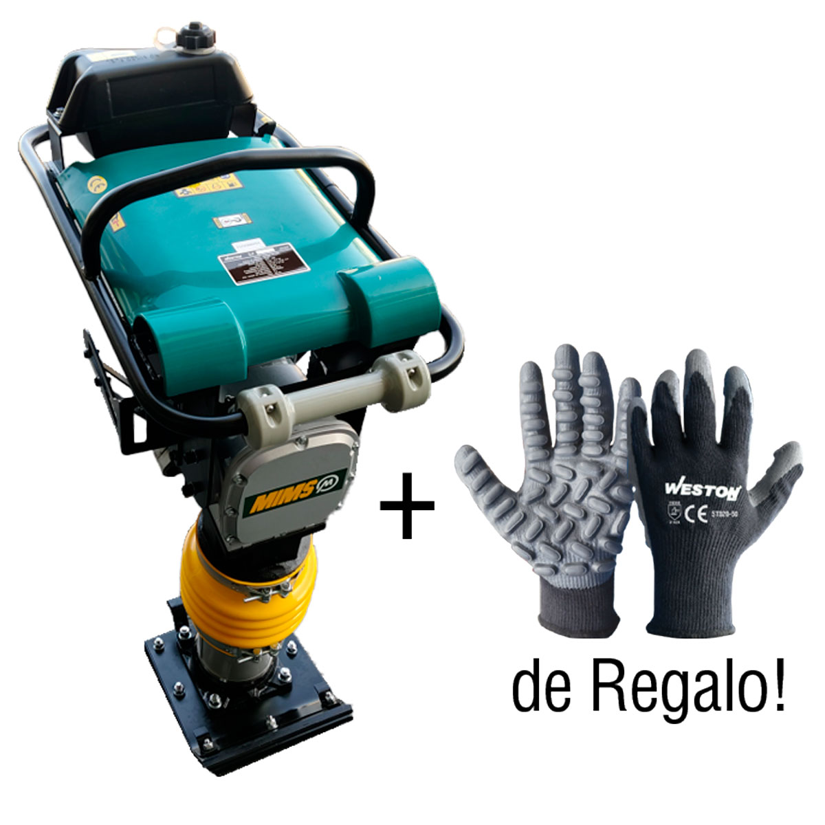 BAILARINA COMPACTADORA 4HP 12 kN MIMS MOTOR DINKIN DK165