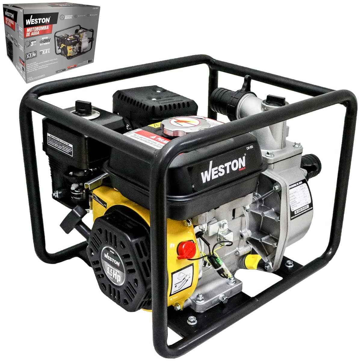 MOTOBOMBA DE AGUA 3'' 5.5HP