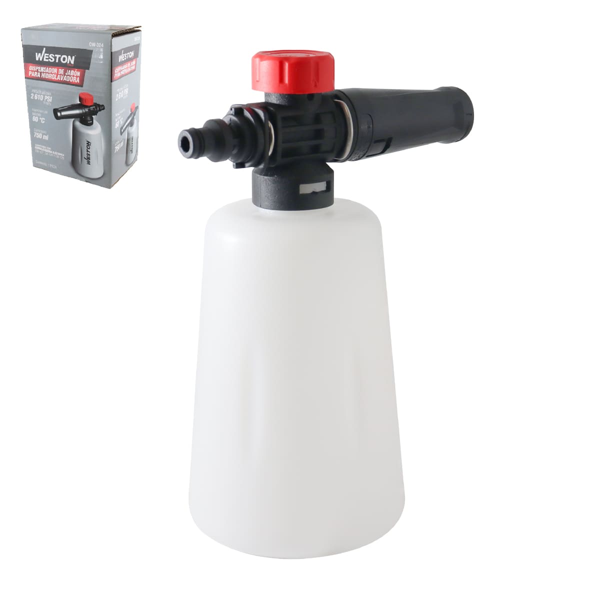 DISPENSADOR DE JABON 750ML P/HIDROLAVADORA WESTON CW-127, CW-128 Y CW-129