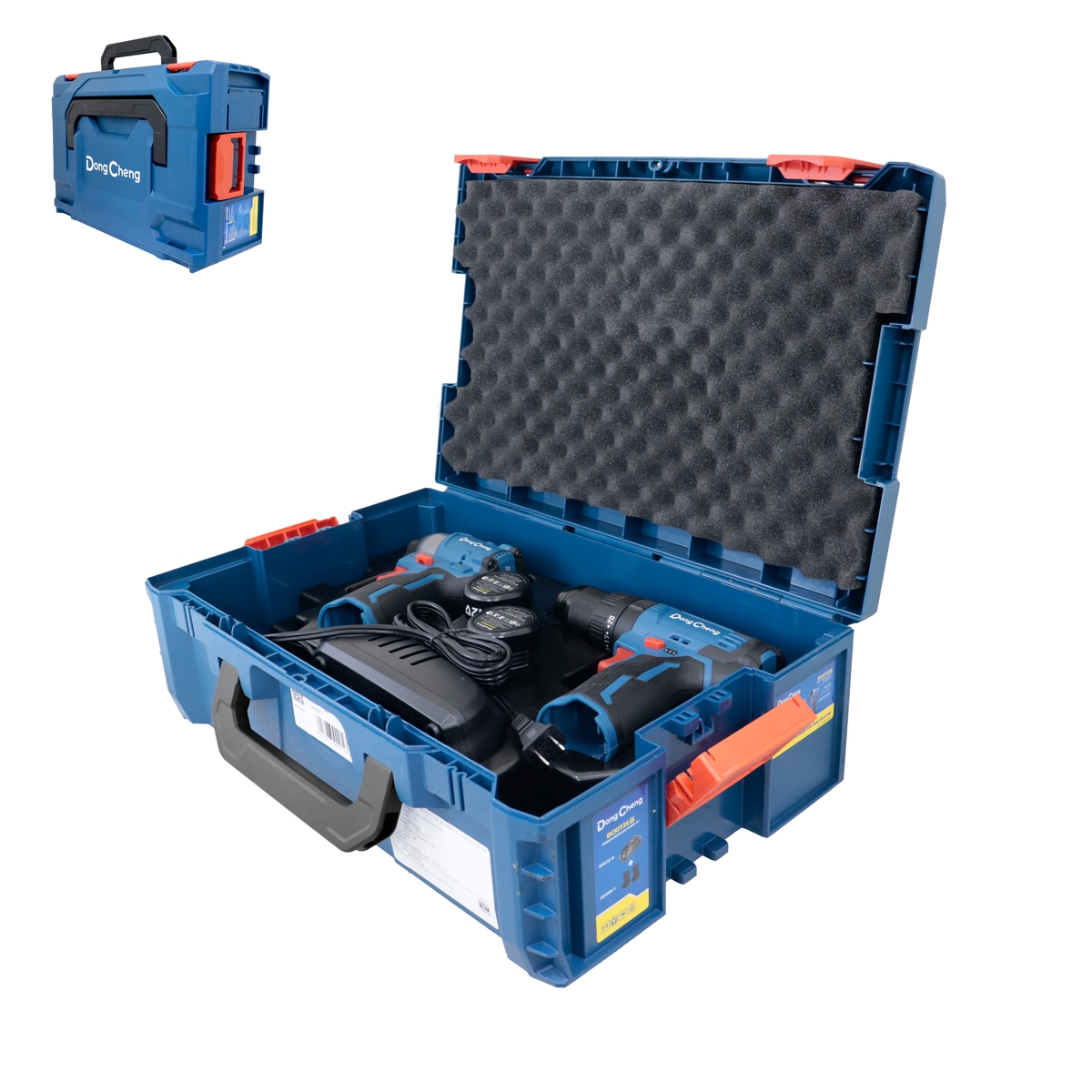 KIT TALADRO + ATORNILLADOR INALAMBRICO SIN CARBONES 12V MAX/2.0Ahx2 (DCPL04-8 + DCJZ23-10i)
