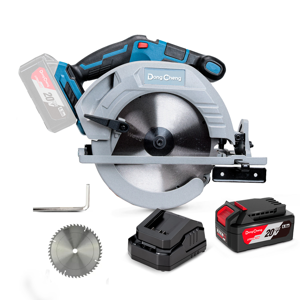 SIERRA CIRCULAR INALAMBRICA SIN CARBONES 20V MAX/4.0Ahx1 7' x 3/4" 5000 RPM CARGADOR 2A.