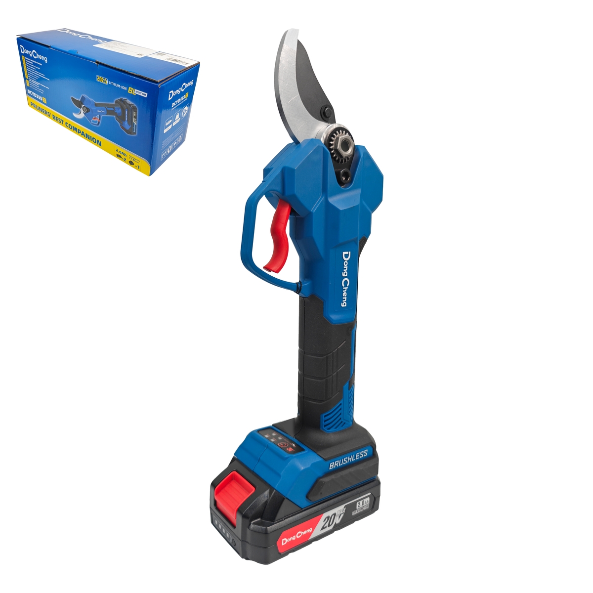 TIJERA PODADORA INALÁMBRICA BRUSHLESS 20V MAX 35 MM - KIT CON 1 BATERÍA 2.0AH