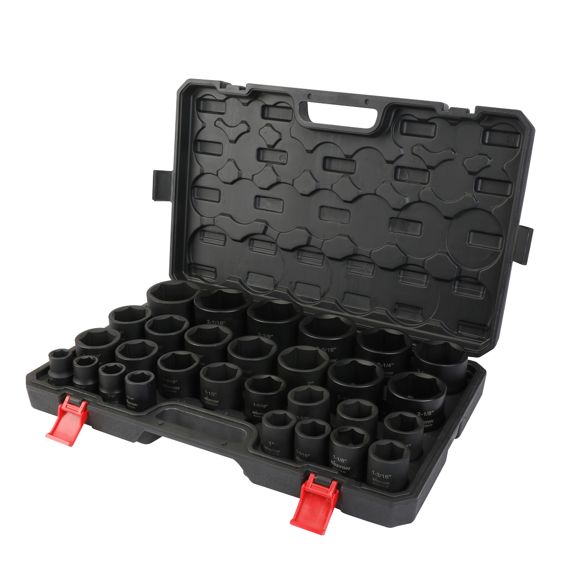 JGO. DE 29 DADOS DE IMPACTO CORTOS CUADRO 3/4" FRACC.