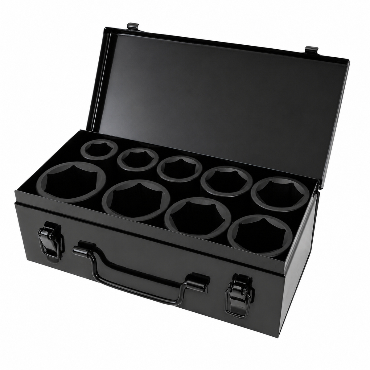 JGO. DE 9 DADOS DE IMPACTO LARGOS CUADRO 1" FRACC.
