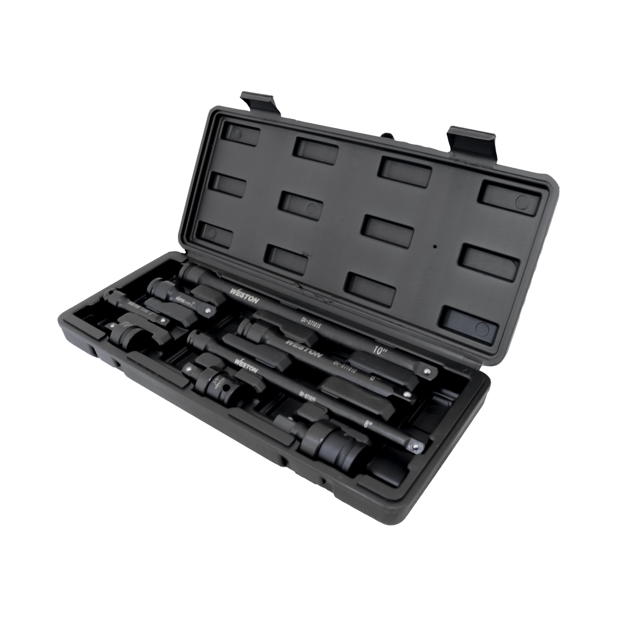 JGO. DE 8 ACCESORIOS PARA DADOS DE IMPACTO CUADRO 3/8" Y 1/2"