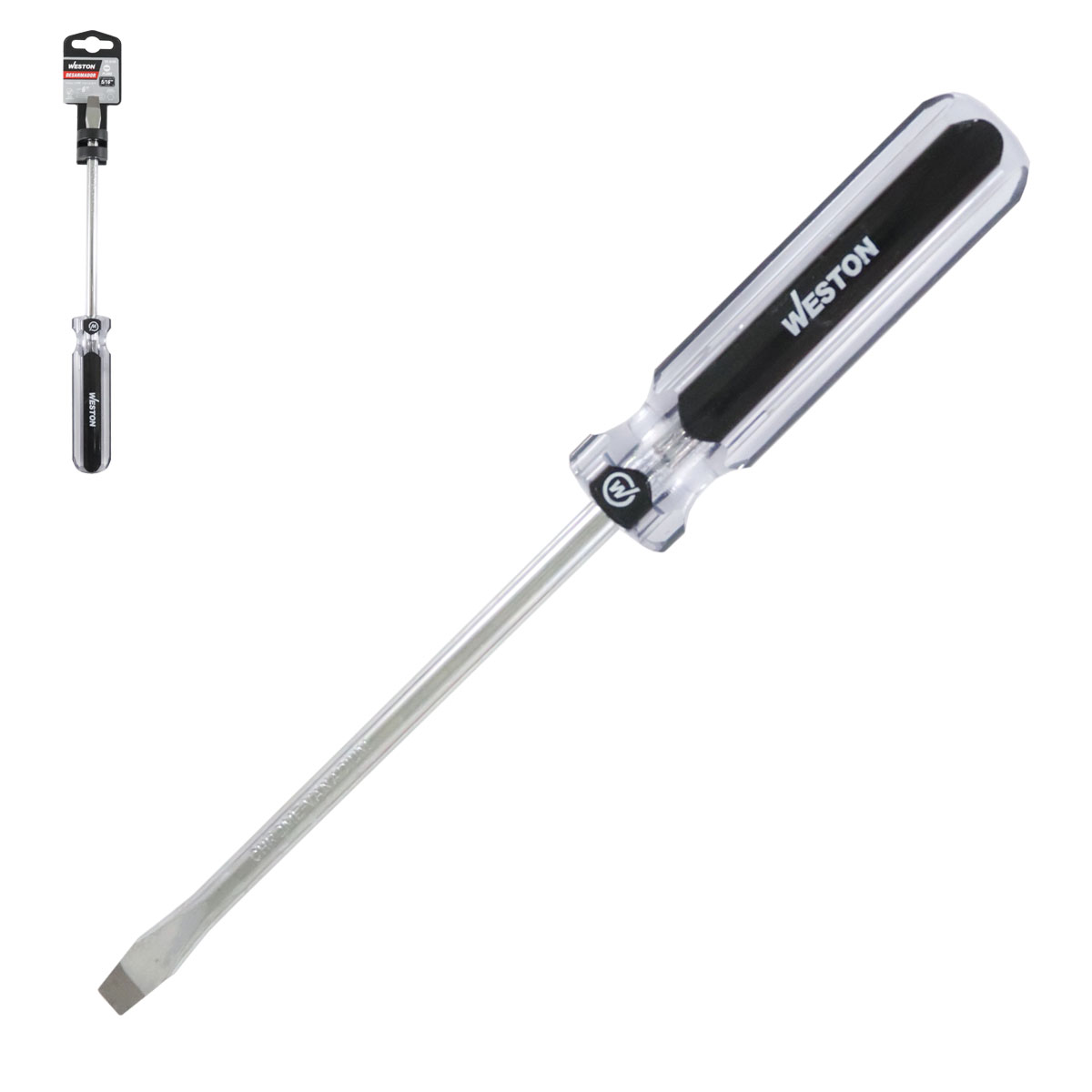 DESARMADOR PLANO 5/16 X 6" MANGO PVC ASME-B107.600 (CAJA C/6 PZAS - PRECIO X PIEZA)