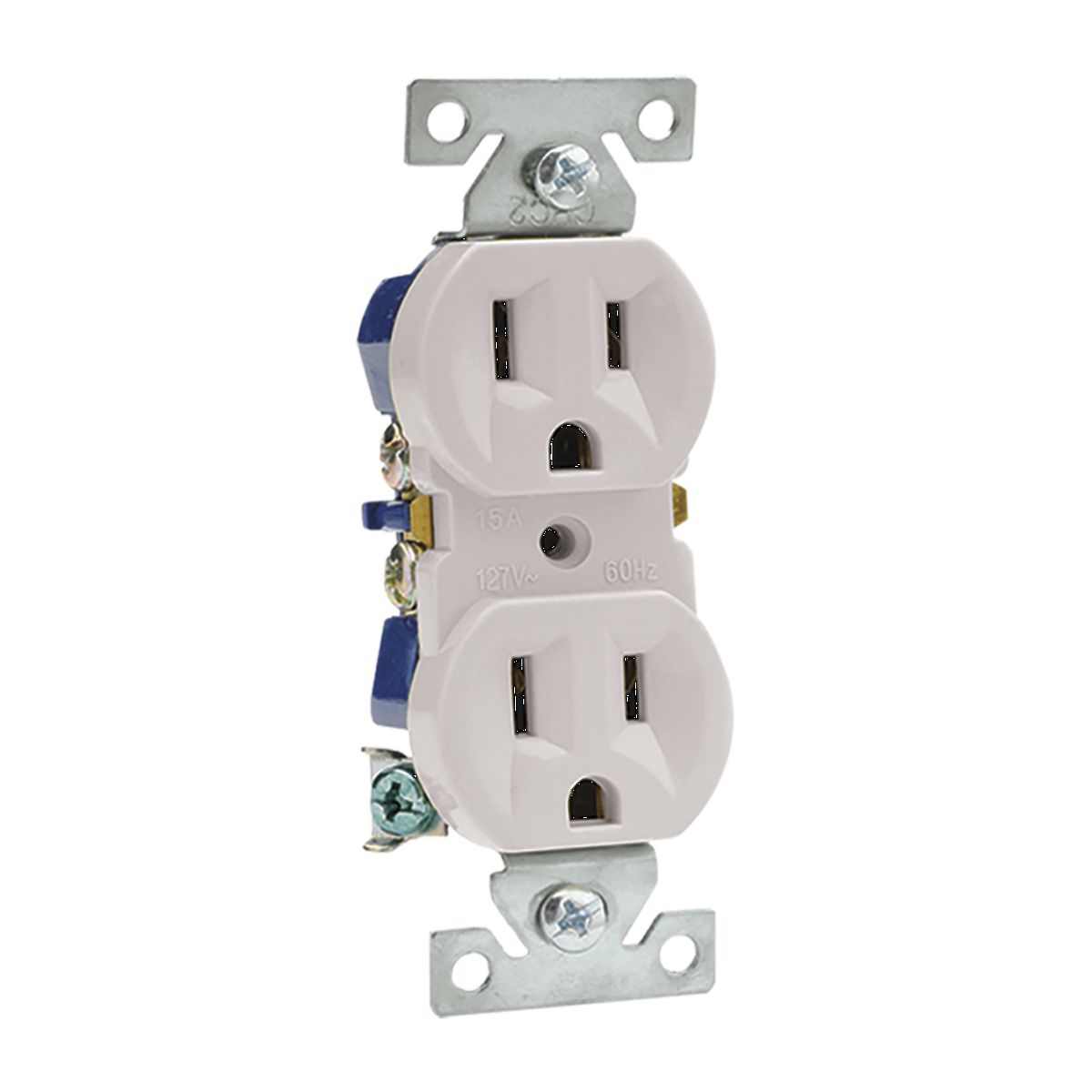 CONTACTO DOBLE ATERRIZADO BLANCO 15A 127V 8810154