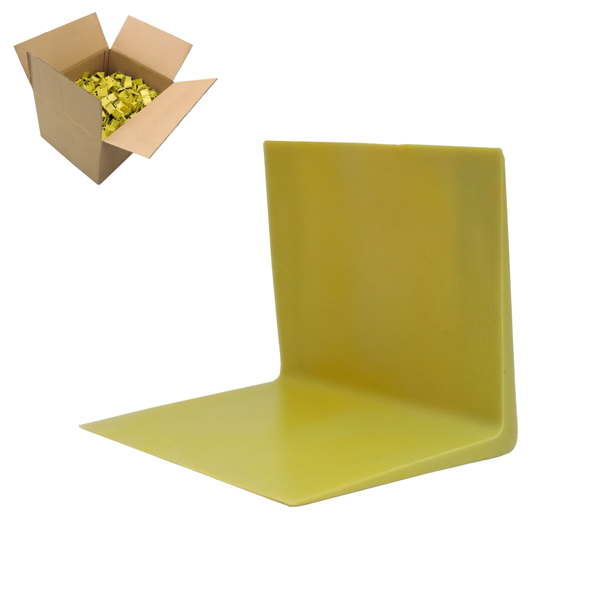 ESQUINERO PROTECTOR DE FLEJE 1-1/4" (Precio x caja C/1500 piezas)