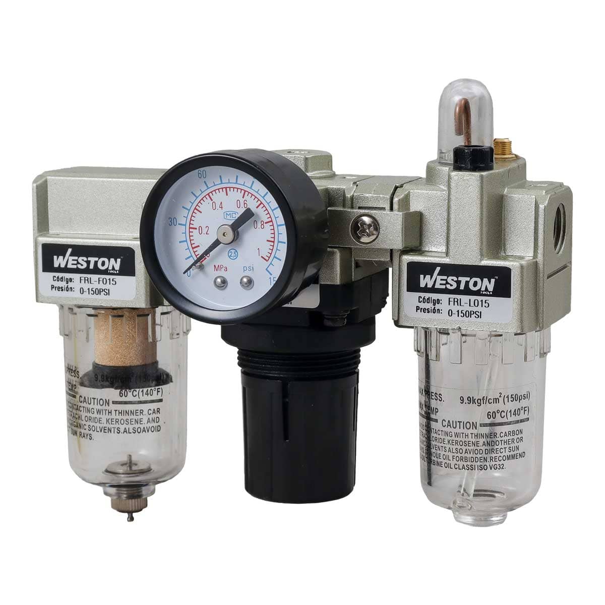 FRL TIPO SMC (3 UNIDADES) 1/4" NPT