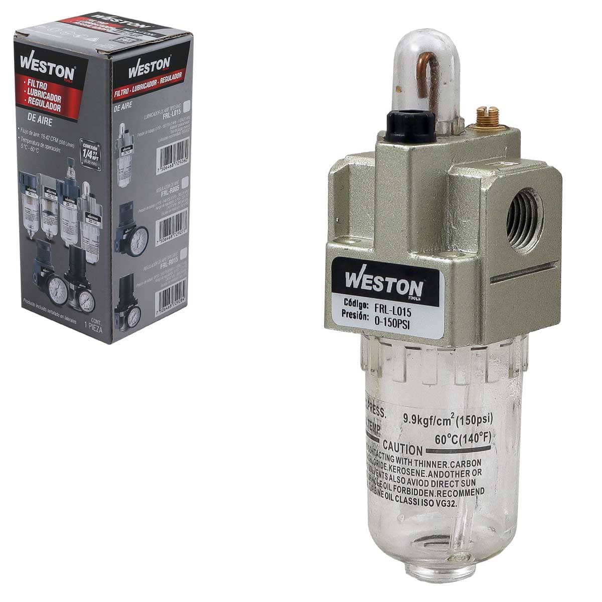 LUBRICADOR DE AIRE TIPO SMC 1/4" NPT