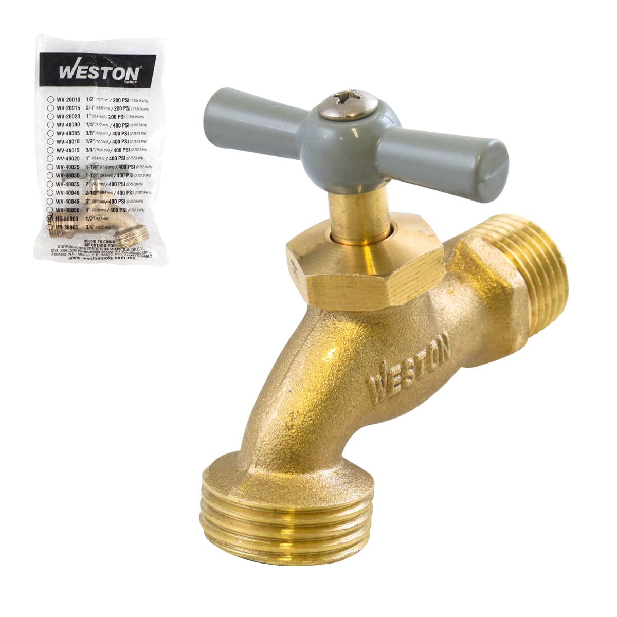 LLAVE PARA MANGUERA 1/2" (CAJA C/16 PZAS - PRECIO X PIEZA)