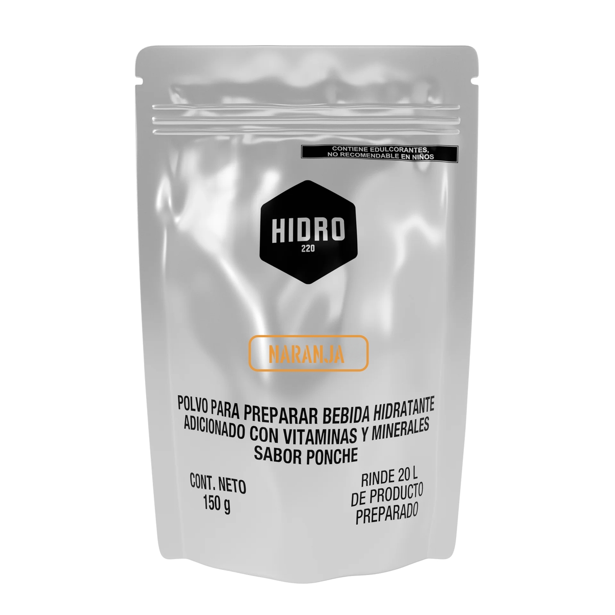 SOBRE INDIVIDUAL 150g PARA 20L SABOR NARANJA HIDRO220