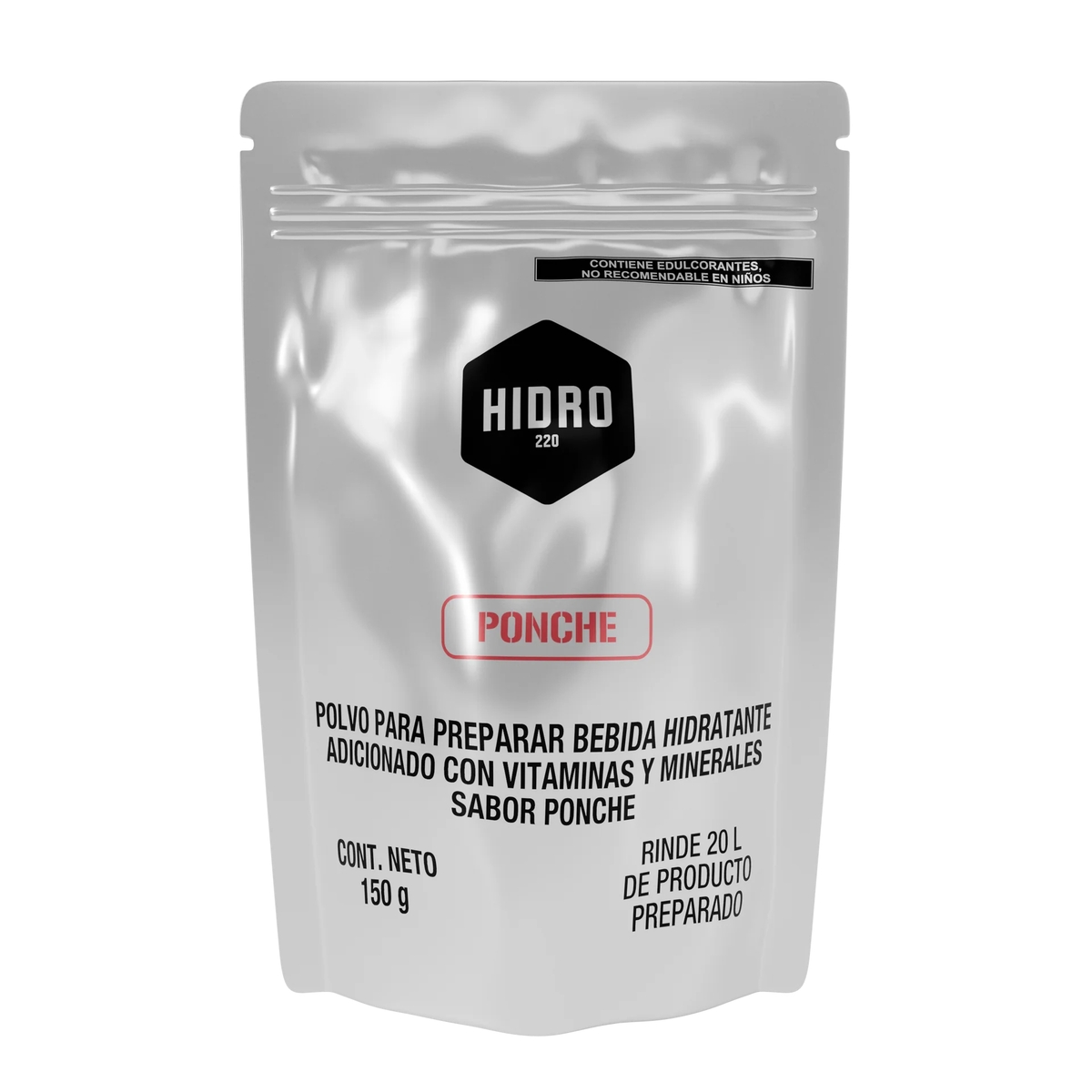 SOBRE INDIVIDUAL 150g PARA 20L SABOR PONCHE HIDRO220