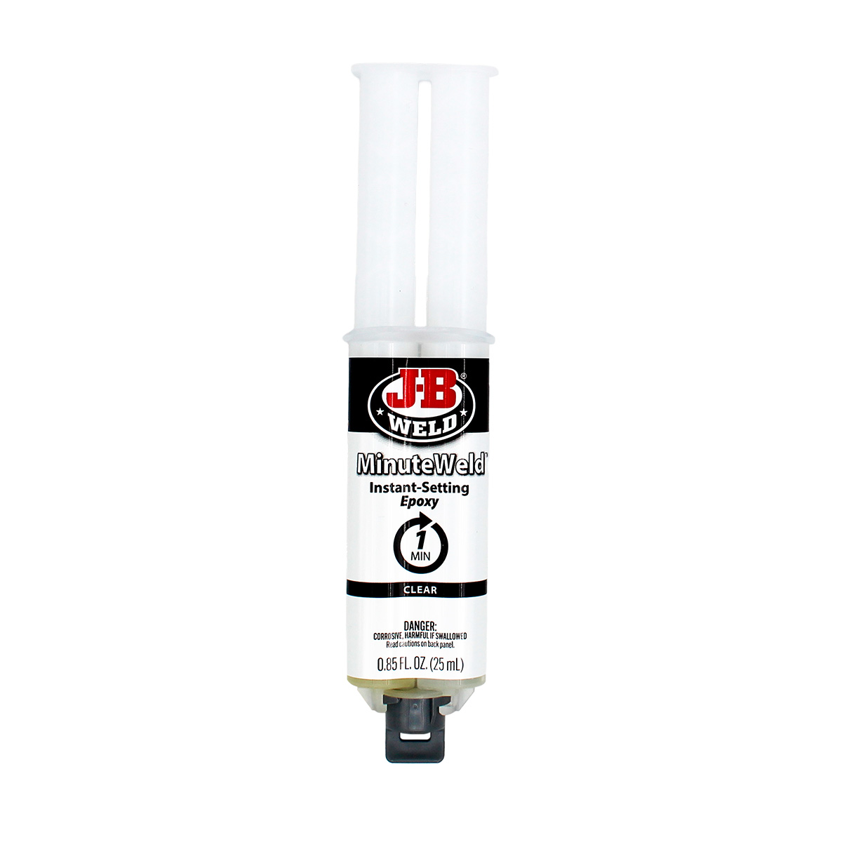 ADHESIVO EPÓXICO 25 ML JERINGA TRANSPARENTE INSTANTÁNEO JB WELD